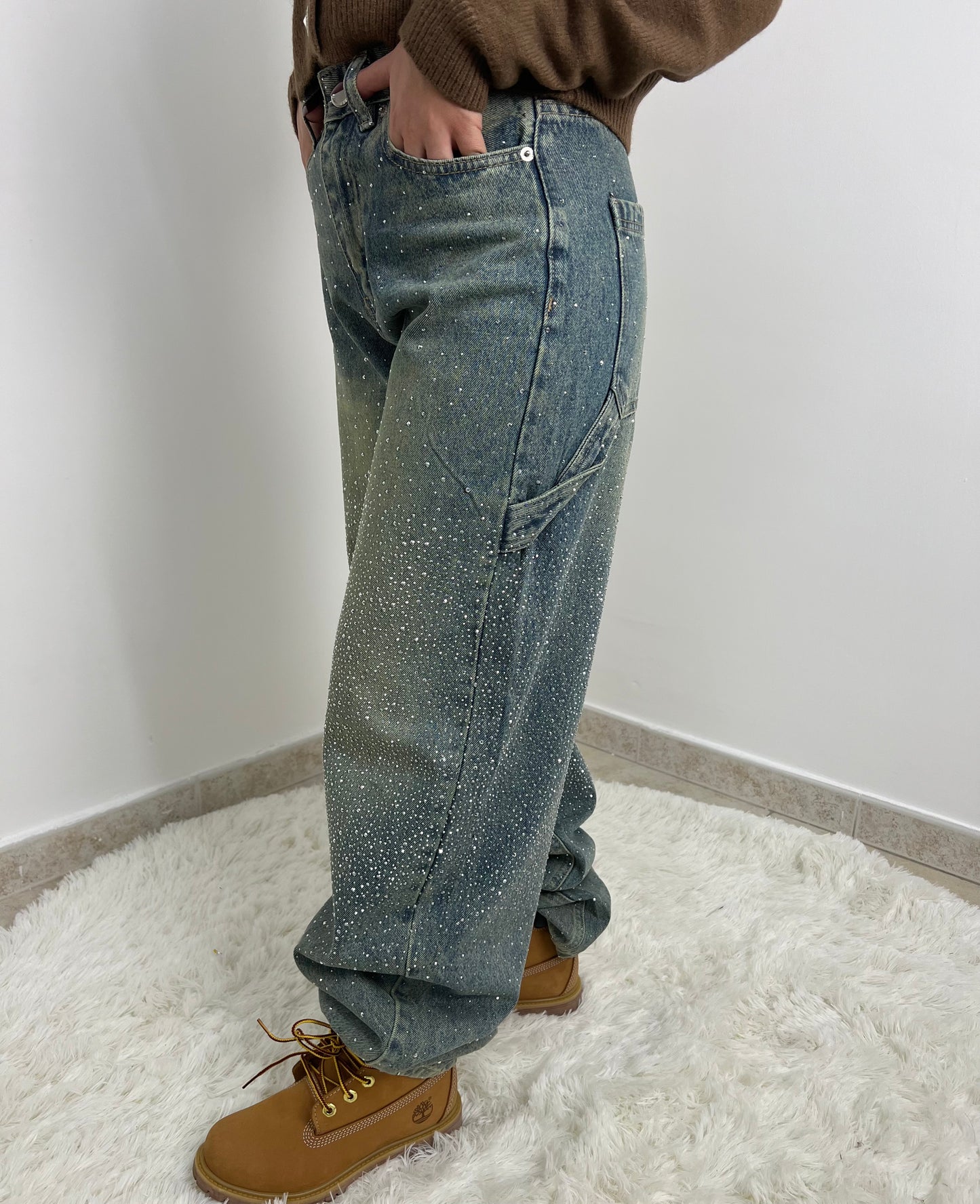 Jeans Ballon Crystal "Sabbia"