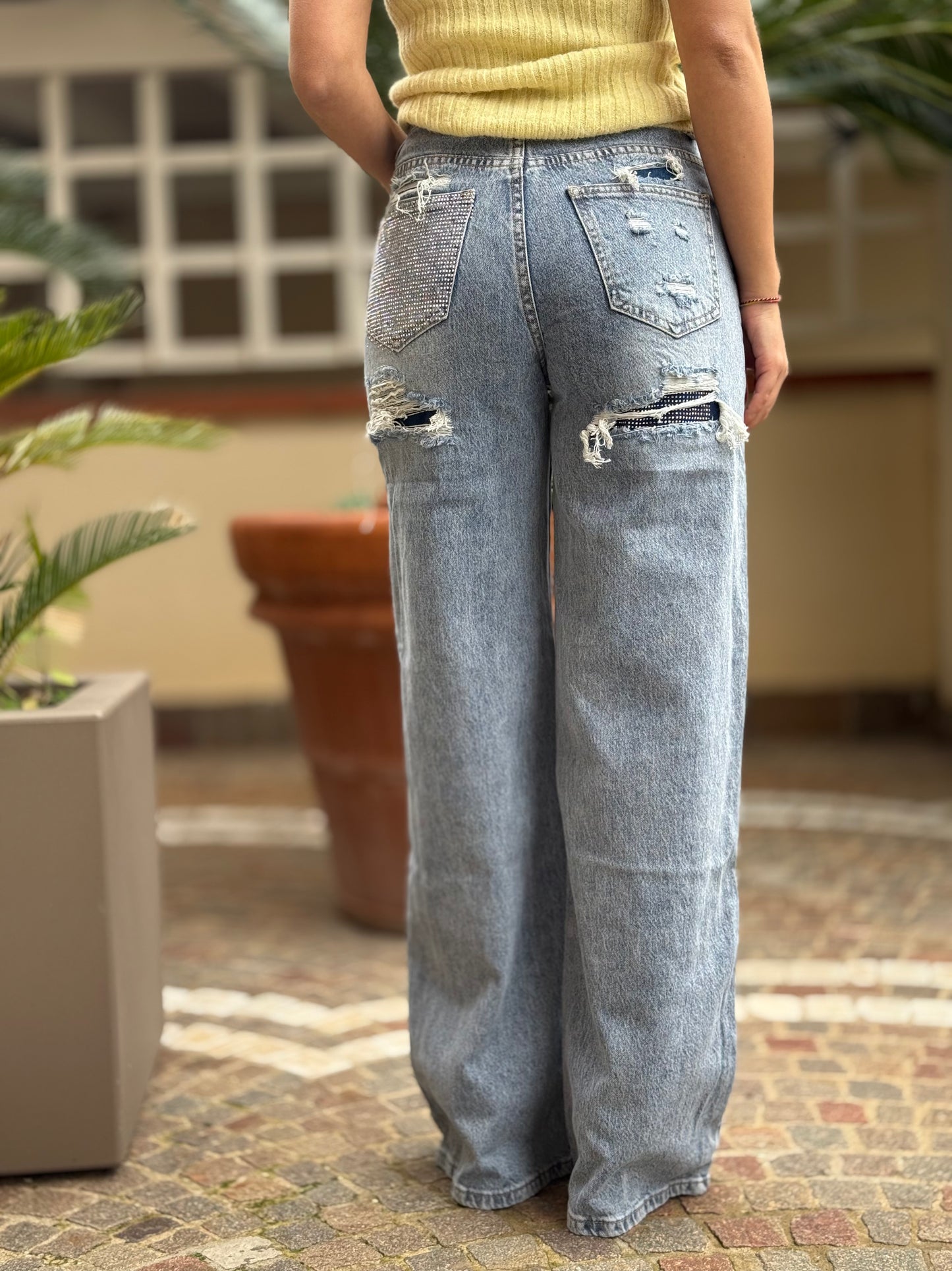 Jeans Glitter Pocket